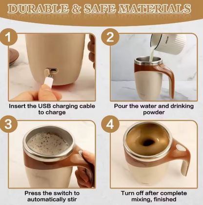 Taza Auto-Mezcladora de 380ml recargable